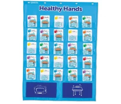 Tout Pour le Jeu Panneau affichage avec pochettes lavage des mains et autres (96 cartes)