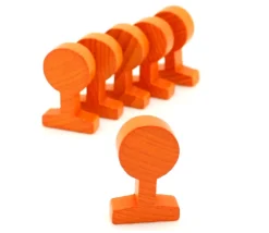 Tout Pour le Jeu Panneau circulation rond orange