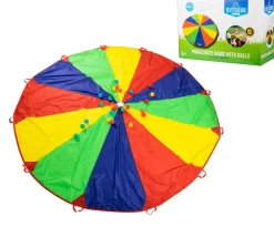 Tout Pour le Jeu Parachute Géant 3 m avec trou et 24 balles - 12 joueurs