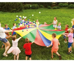 Tout Pour le Jeu Parachute Géant 3 m avec trou et 24 balles - 12 joueurs