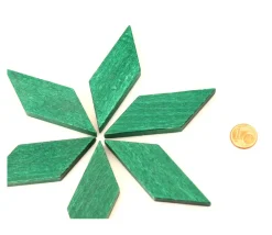 Tout Pour le Jeu Parallèlogramme en bois 47 x 24 x 8 mm vert pour jeu achat en ligne