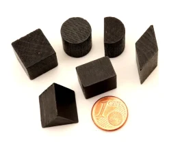Tout Pour le Jeu Parallélogramme losange carré en bois noir - 12 x 10 mm pour jeu achat en ligne