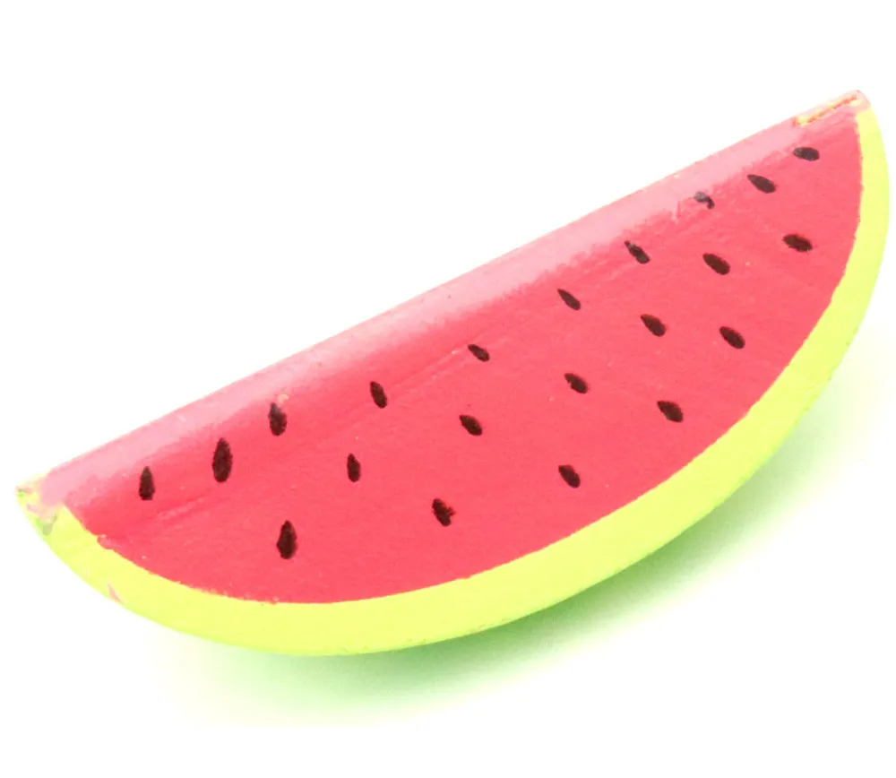 Tout Pour le Jeu Pastèque en bois de 8.5 x 3.8 cm tranche jouet fruit