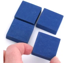 Tout Pour le Jeu Pavé 34 x 34 x 10 mm jeton bleu vintage carré épais