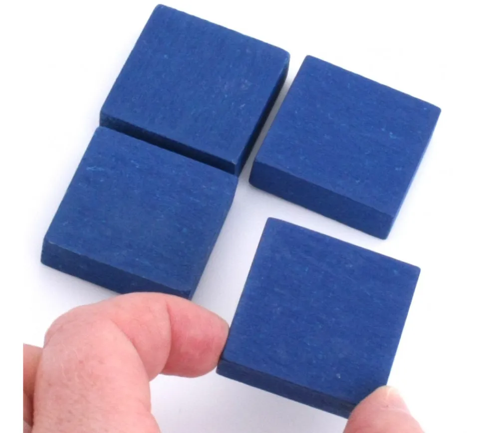 Tout Pour le Jeu Pavé 34 x 34 x 10 mm jeton bleu vintage carré épais