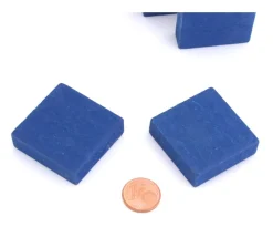 Tout Pour le Jeu Pavé 34 x 34 x 10 mm jeton bleu vintage carré épais