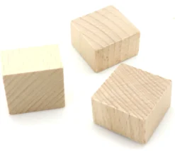 Tout Pour le Jeu Pavé bois naturel 25 x 25 x 15 mm à l'unité