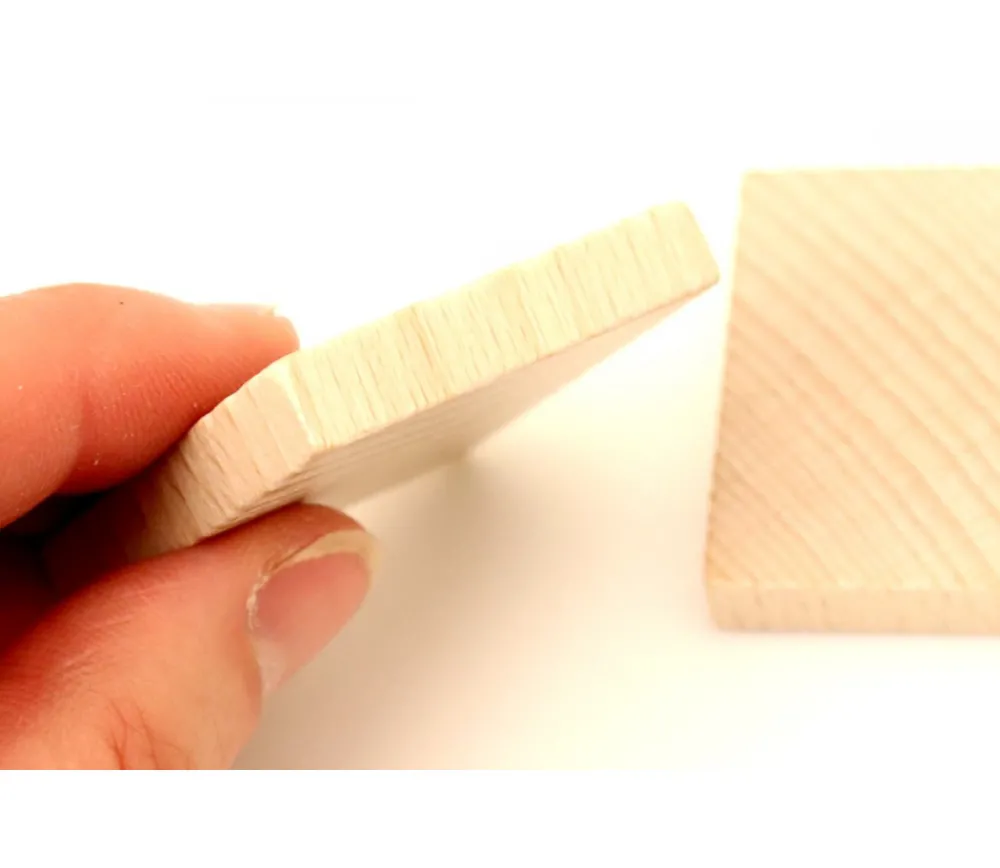 Tout Pour le Jeu Pavé carré bois 40 x 40 x 7 mm naturel à l'unité