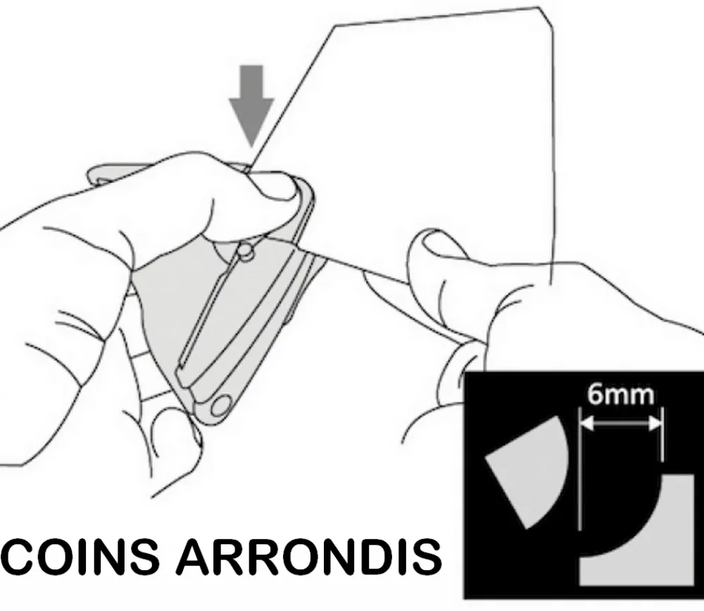 Tout Pour le Jeu Perforateur : Coupe angles arrondis