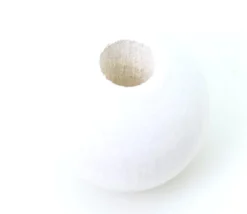 Tout Pour le Jeu Perle bois couleur blanche de 2 cm trou de 7 mm unité