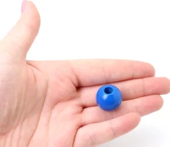 Tout Pour le Jeu Perle bois couleur bleue de 2 cm trou de 7 mm unité