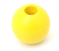 Tout Pour le Jeu Perle bois couleur jaune de 2 cm trou de 7 mm unité