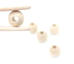 Tout Pour le Jeu Perle bois naturel de 2 cm trou de 7 mm unité