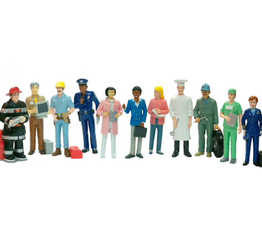 Tout Pour le Jeu Personnages Métiers : 11 figurines de jeu réalistes 13 cm