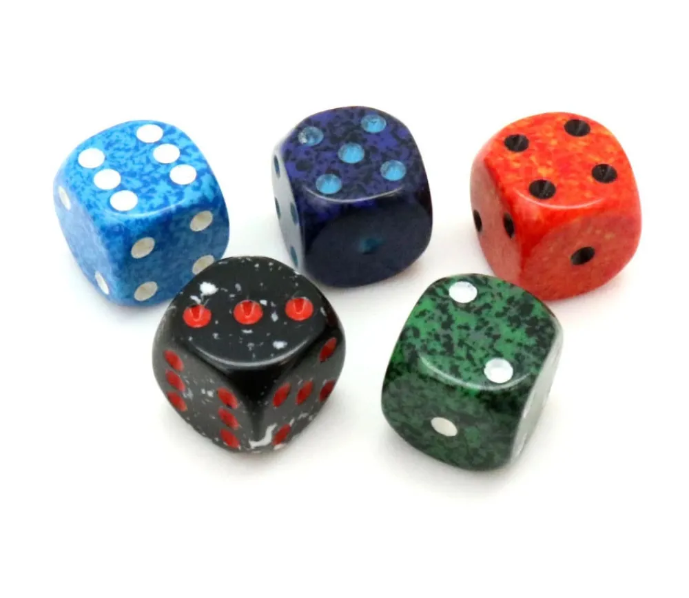 Tout Pour le Jeu Petit Dé Speckle tacheté 12 mm