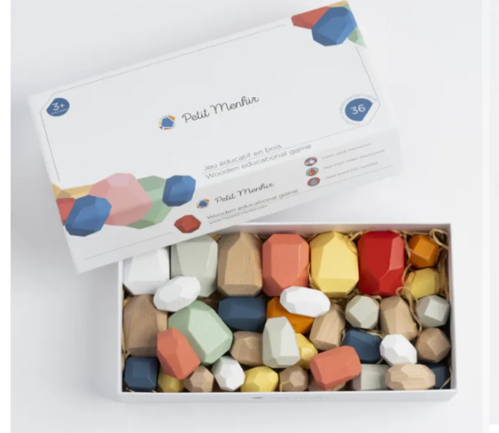 Tout Pour le Jeu Petit Menhir - Jeu éducatif avec 36 menhirs couleurs pastel
