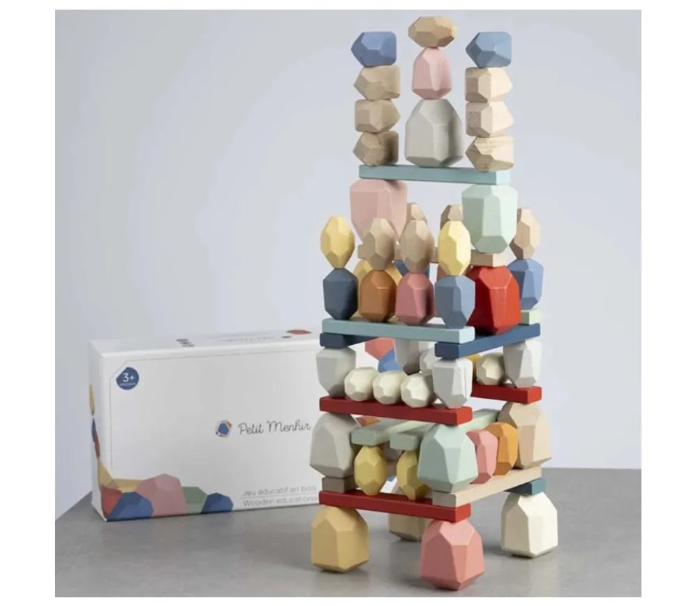 Tout Pour le Jeu Petit Menhir - Jeu éducatif avec 16 menhirs couleurs pastel