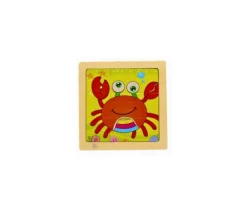 Tout Pour le Jeu Petit puzzle 9 pièces en bois crabe