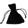 Tout Pour le Jeu Petit Sac velours noir épais avec cordon de serrage - 10 x 8 cm