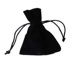 Tout Pour le Jeu Petit Sac velours noir épais avec cordon de serrage - 10 x 8 cm