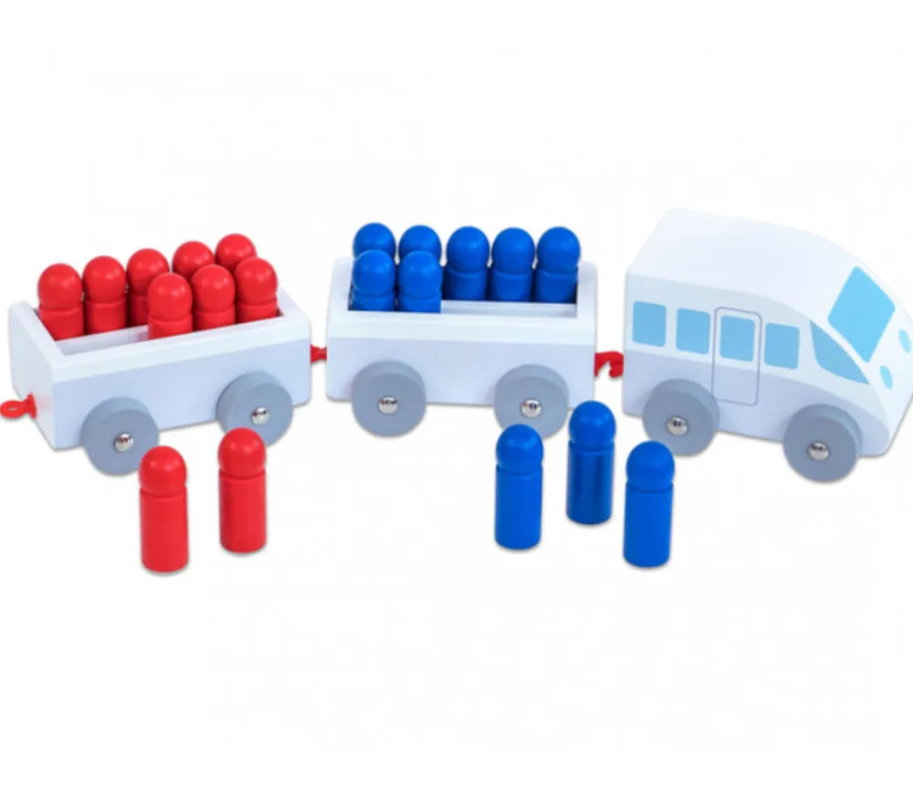 Tout Pour le Jeu Petit Train en bois de calcul de 1 à 20