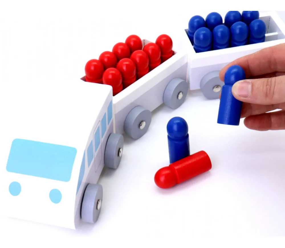 Tout Pour le Jeu Petit Train en bois de calcul de 1 à 20