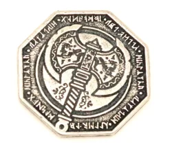 Tout Pour le Jeu Pièce métal argenté Dwarven