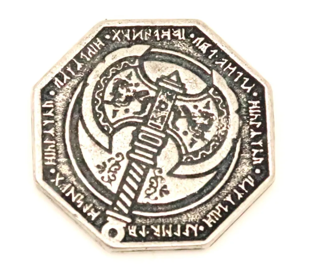 Tout Pour le Jeu Pièce métal argenté Dwarven