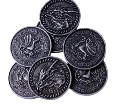 Tout Pour le Jeu Pièce métal argenté Forged dragon à l'unité