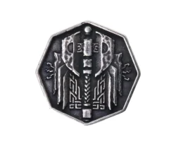 Tout Pour le Jeu Pièce métal argent Forged Dwarven 34 mm octogonale