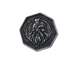 Tout Pour le Jeu Pièce métal argent Forged Dwarven 34 mm octogonale