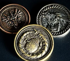 Tout Pour le Jeu Pièce métal cuivré Forged dragon à l'unité