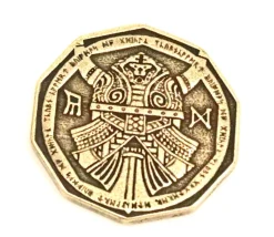 Tout Pour le Jeu Pièce métal doré Dwarven