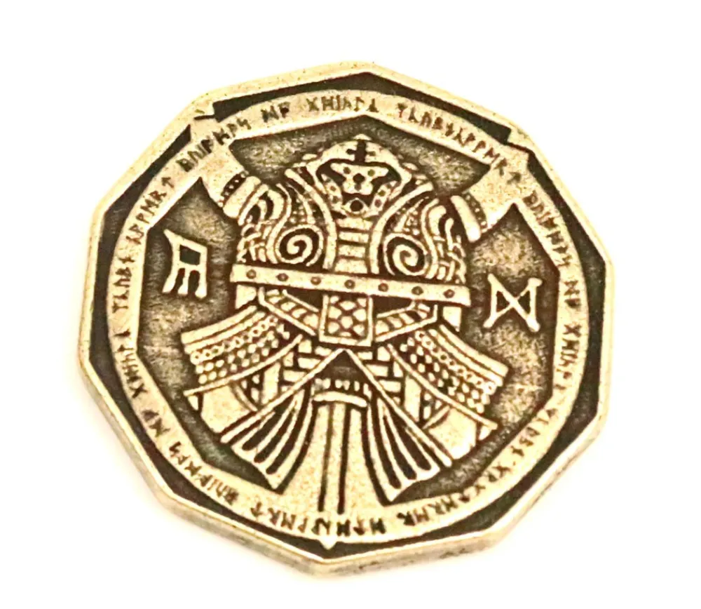 Tout Pour le Jeu Pièce métal doré Dwarven