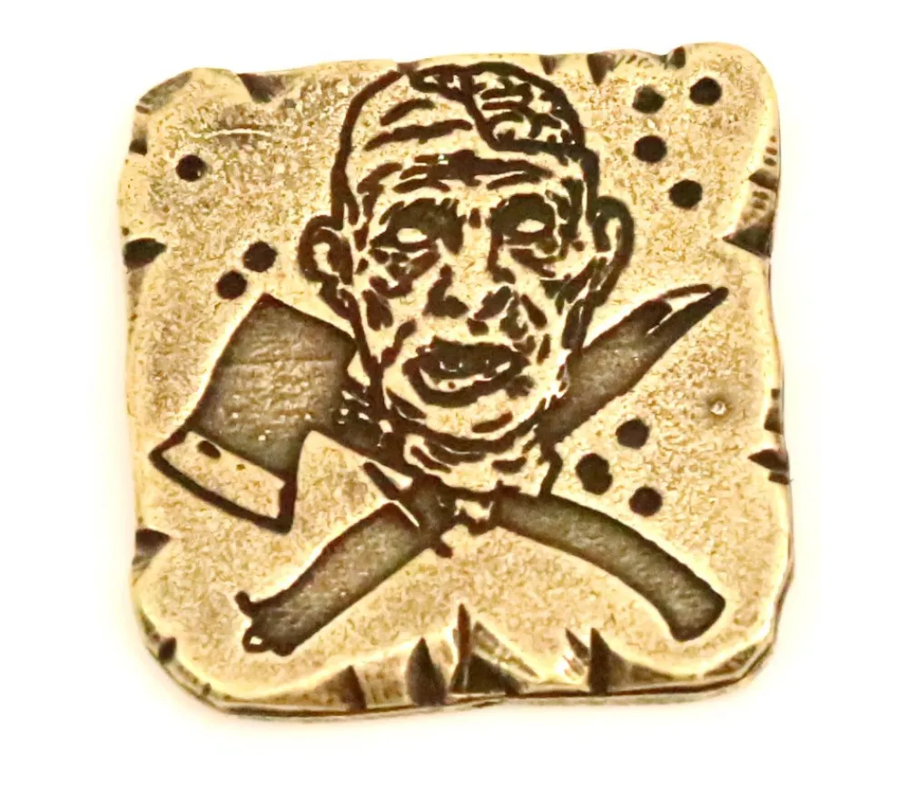 Tout Pour le Jeu Pièce métal doré Zombie