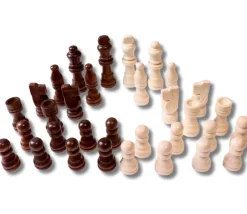Tout Pour le Jeu Pièces d'échecs en bois taille 2 (32 pièces sans plateau)