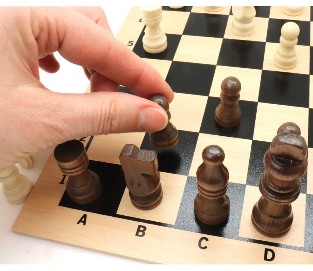 Tout Pour le Jeu Pièces d'échecs en bois taille 2 (32 pièces sans plateau)