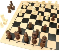Tout Pour le Jeu Pièces d'échecs en bois taille 2 (32 pièces sans plateau)