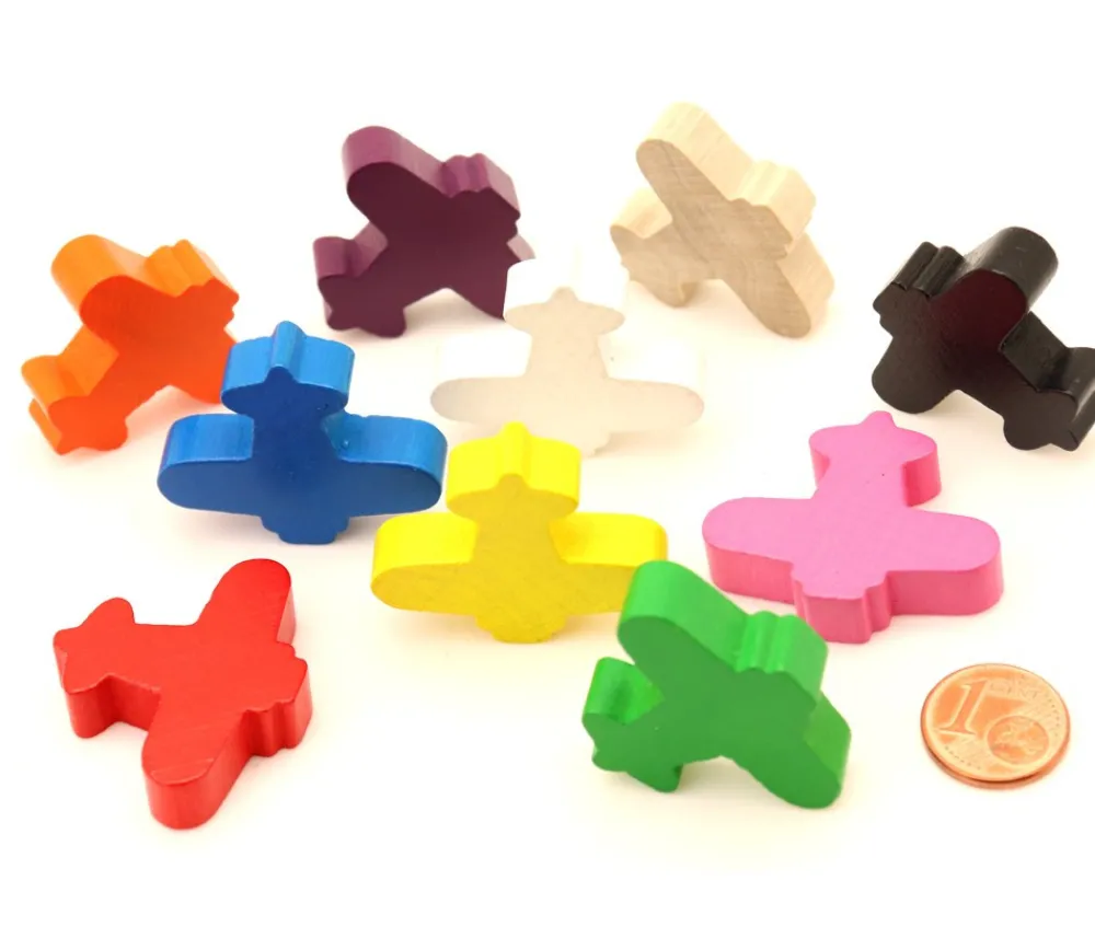 Tout Pour le Jeu Pion avion coloré pour jeu 30 x 35 x 8 mm à l'unité
