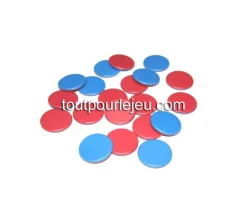 Tout Pour le Jeu Pion bicolore rond - double couleur reversi recto-verso à l'unité