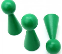 Tout Pour le Jeu Pion bois XXL 10 cm VERT pour jeu. Grand pion 100 mm diam 43 mm