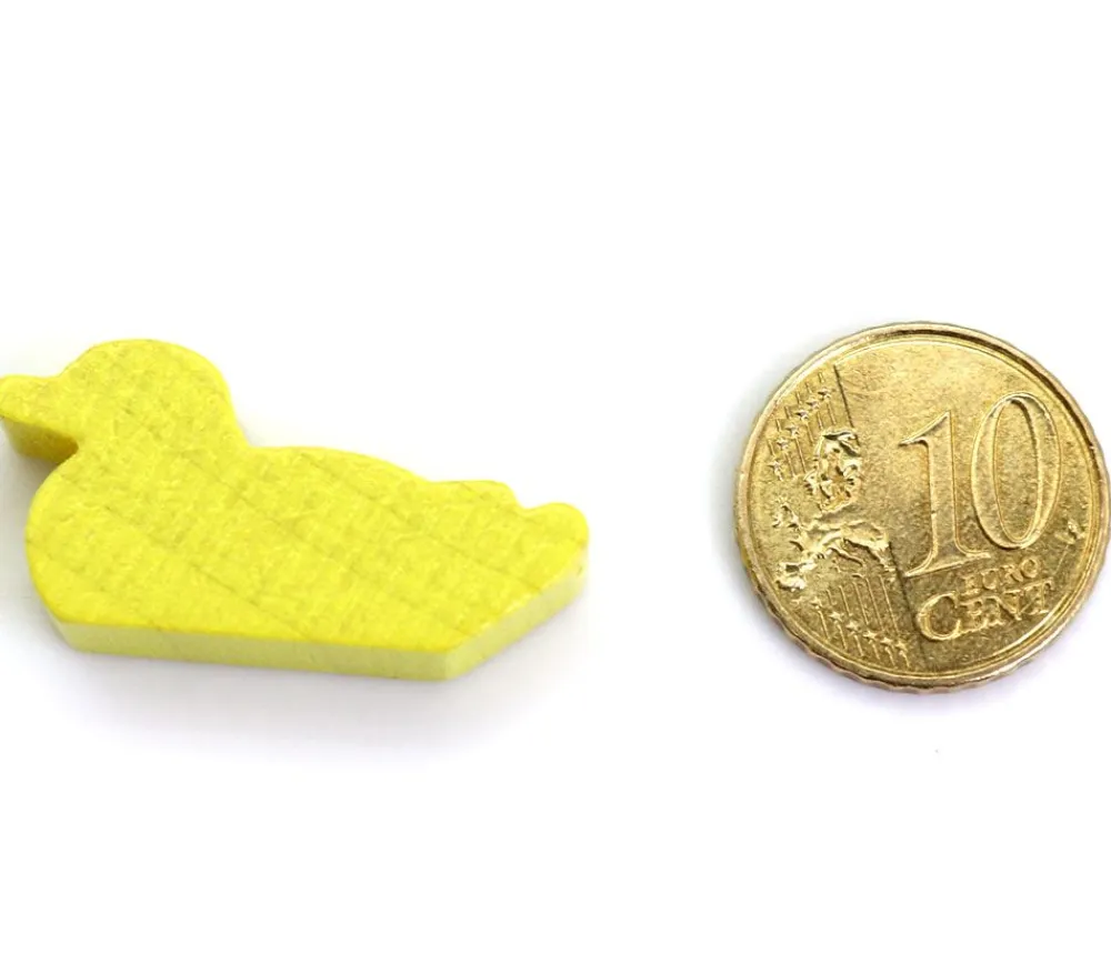 Tout Pour le Jeu Pion canard jaune en bois pour jeu