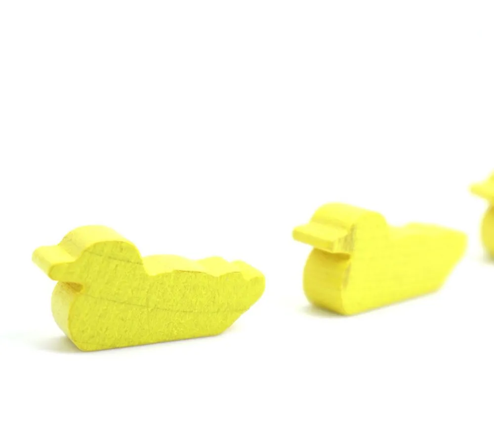 Tout Pour le Jeu Pion canard jaune en bois pour jeu
