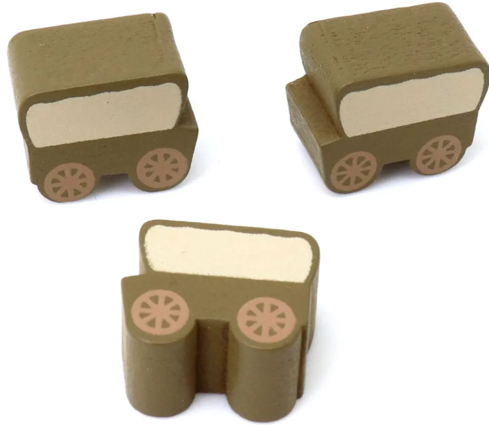 Tout Pour le Jeu Pion chariot en bois pour jeu 17 x 15 x 10 mm