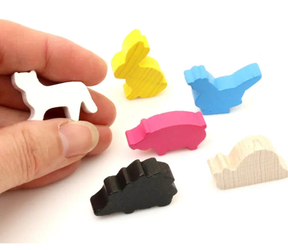 Tout Pour le Jeu Pion Chat blanc en bois pour jeu 30x19x8 mm