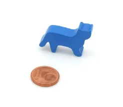 Tout Pour le Jeu Pion Chat bleu en bois pour jeu 30x19x8 mm