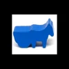 Tout Pour le Jeu Pion cheval bleu avec charrette en bois 38 x 25 x 15 mm à l'unité