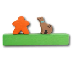 Tout Pour le Jeu Pion Chien marron en bois 15 x 14 x 10 mm
