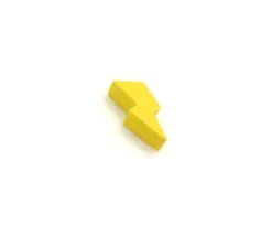 Tout Pour le Jeu Pion éclair foudre énergie 23 x 9 X 8 mm en bois