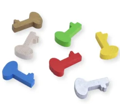 Tout Pour le Jeu Pion clef en bois 21 x 15.5 x 4.5 mm